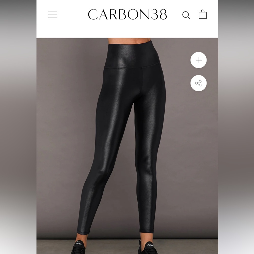 Carbon 38 Black Shine Leggings
